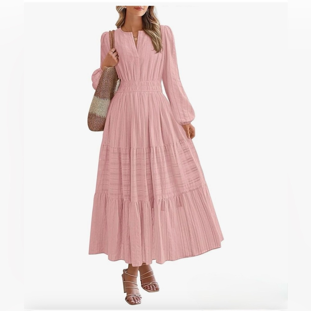 NWT MODEST PINK Maxi Dress-S